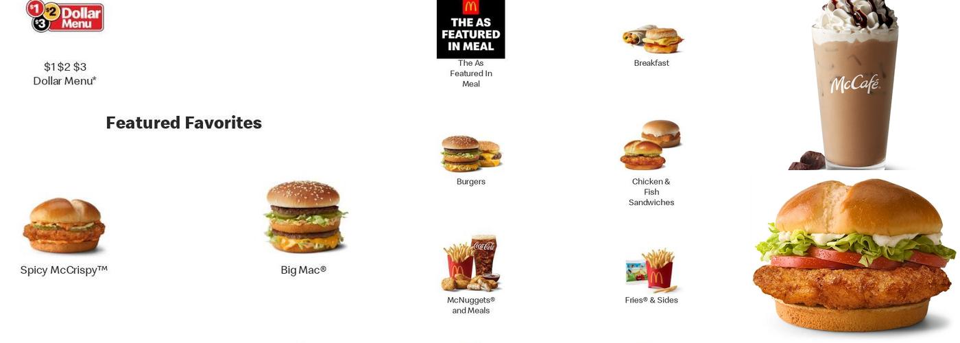 McDonald's Menu