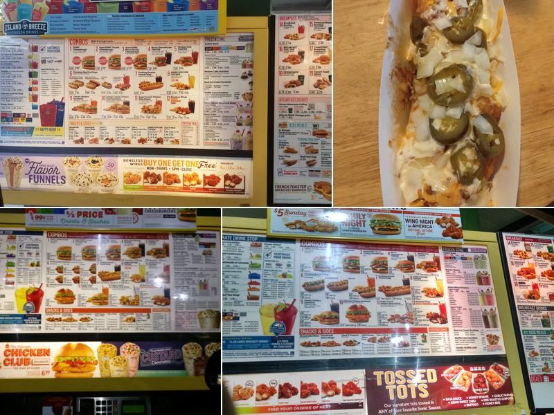 Sonic Drive-In Menu