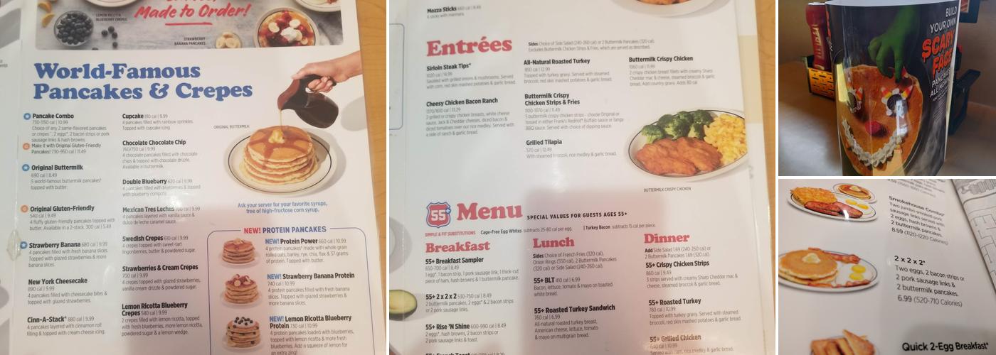 IHOP Menu
