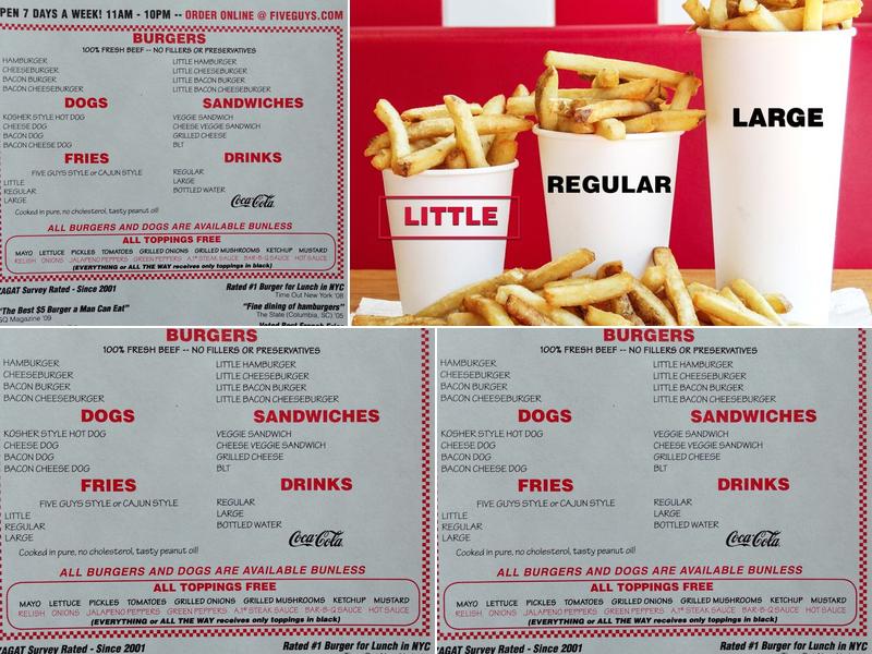Five Guys Menu