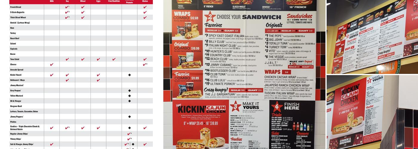 Jimmy John's Menu