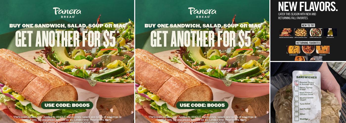 Panera Bread Menu