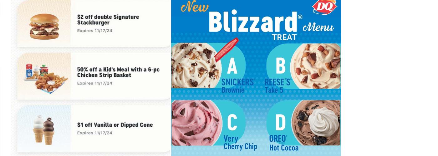 Dairy Queen Grill & Chill Menu