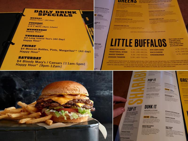 Buffalo Wild Wings Menu