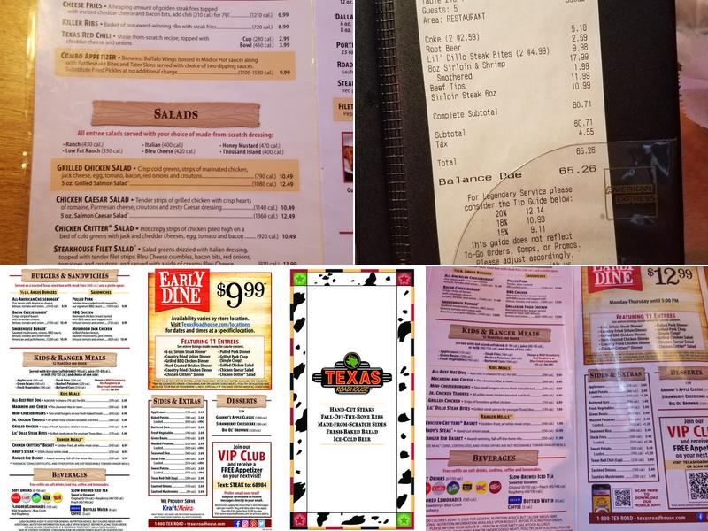 Texas Roadhouse Menu