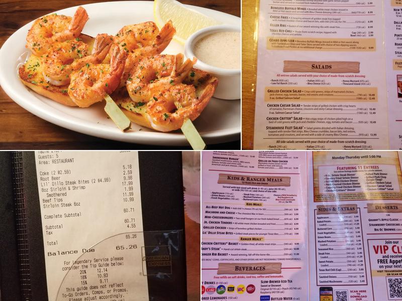 Texas Roadhouse Menu