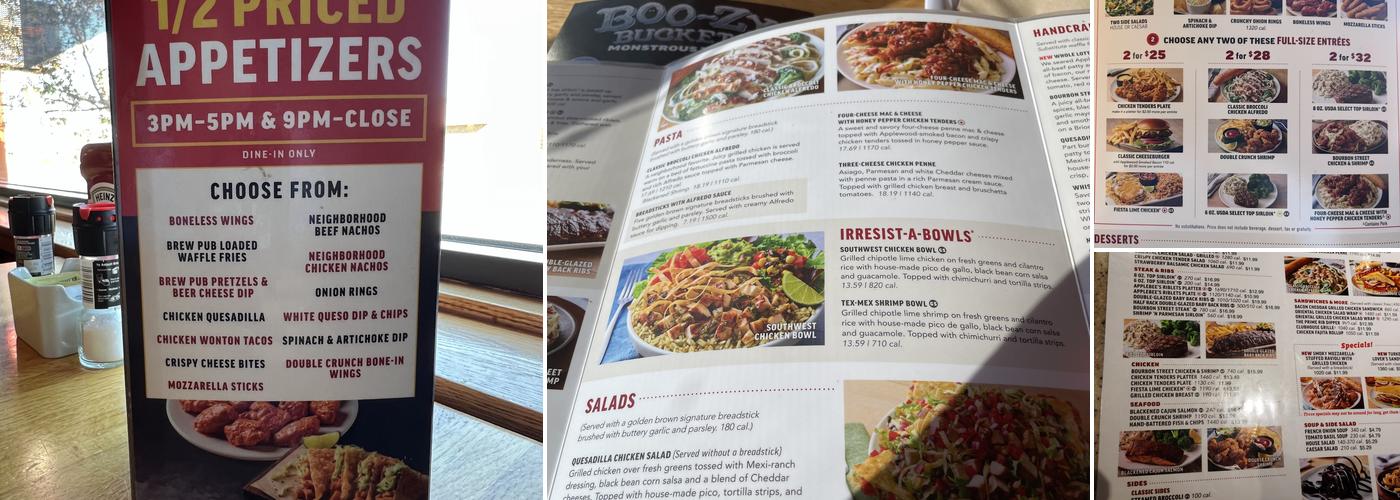 Applebee's Grill + Bar Menu