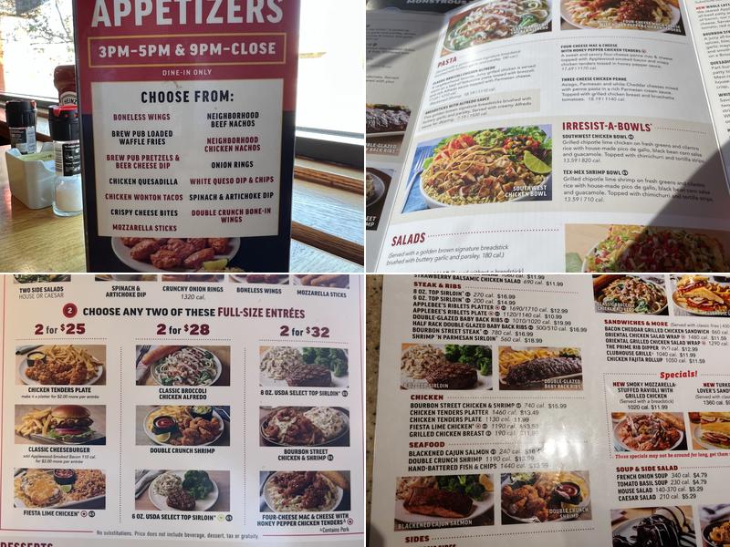Applebee's Grill + Bar Menu