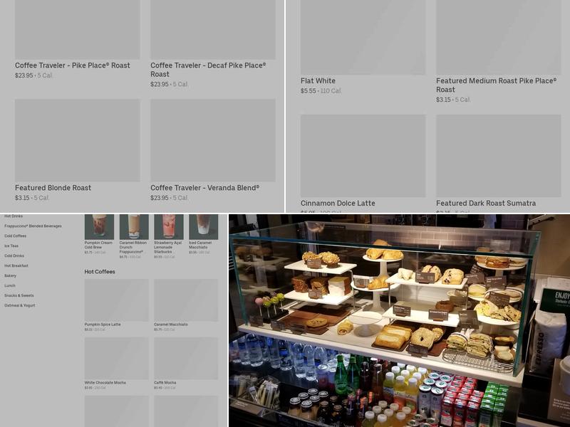 Starbucks Menu