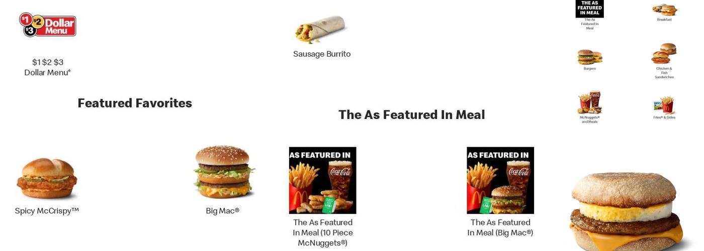 McDonald's Menu