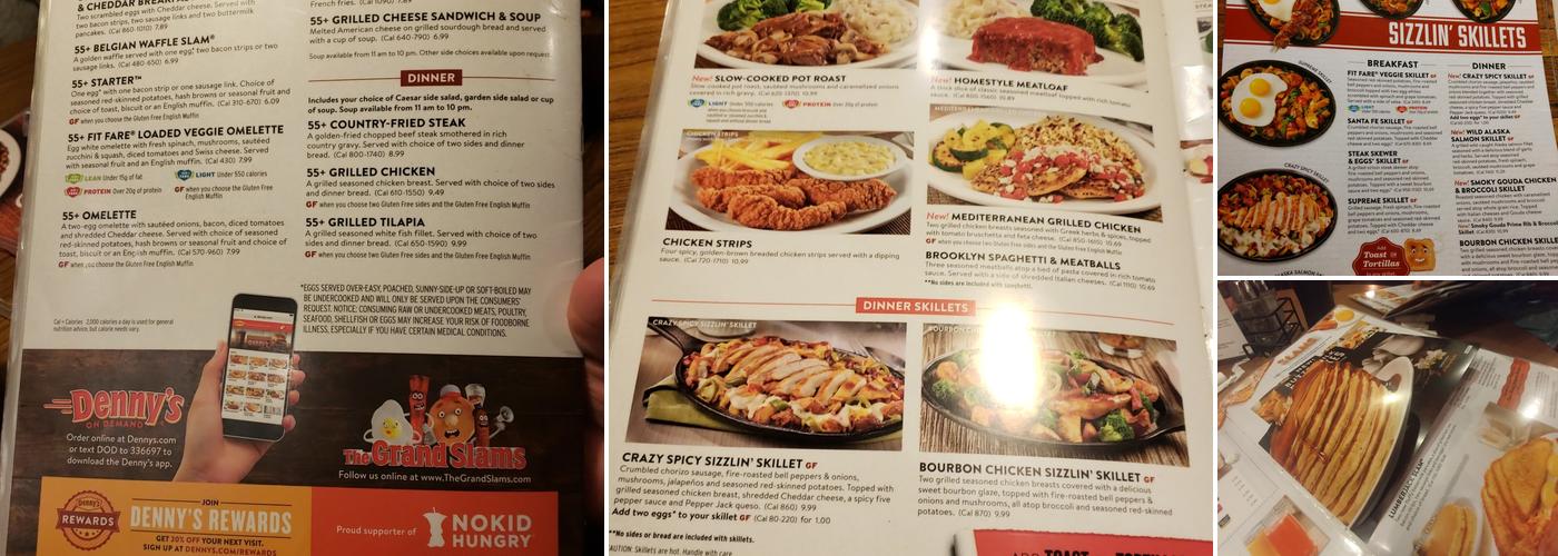 Denny's Menu