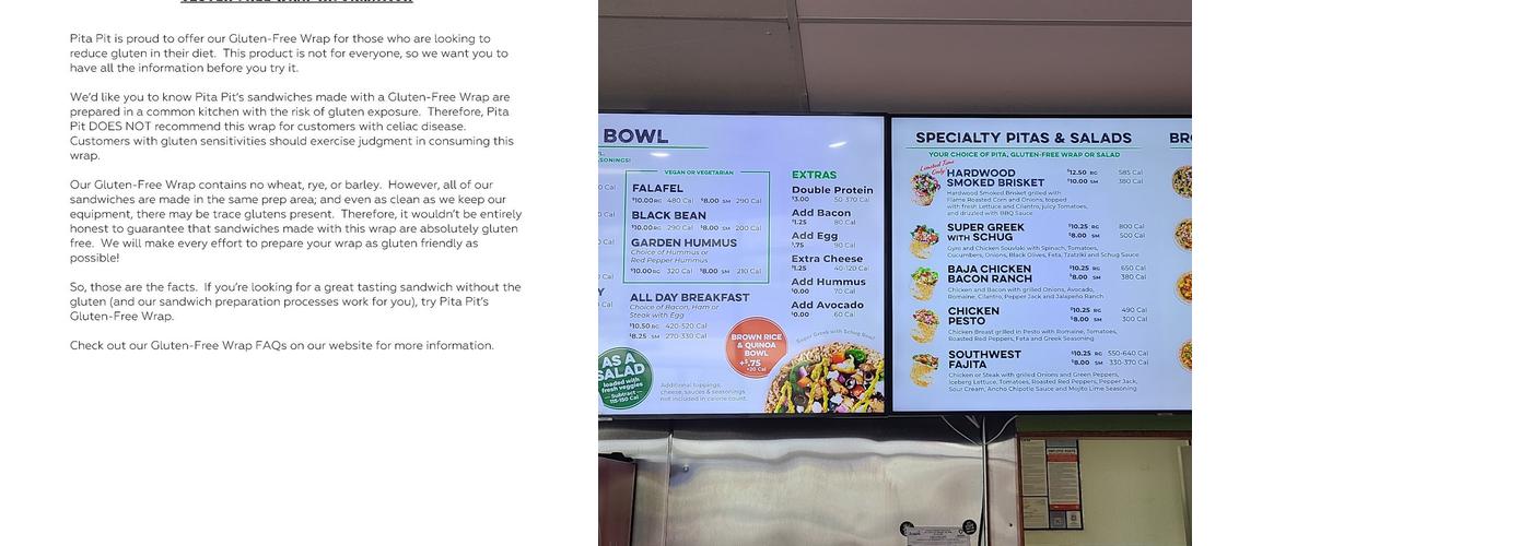 Pita Pit Menu