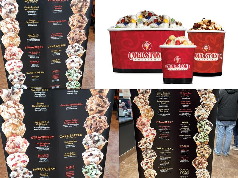 Cold Stone Creamery Menu