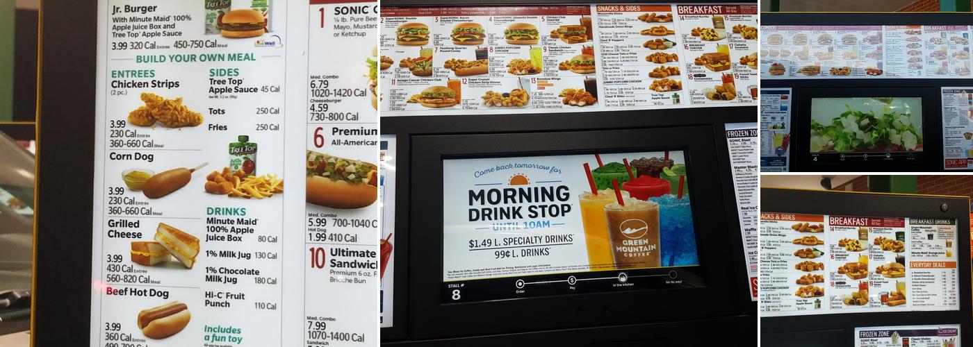 Sonic Drive-In Menu