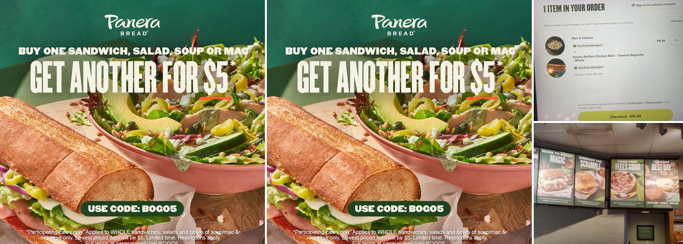 Panera Bread Menu