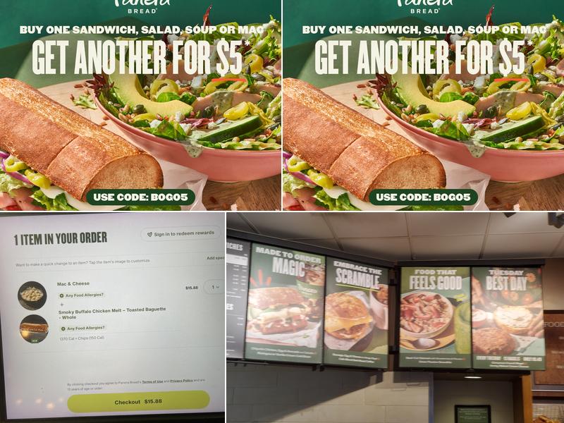 Panera Bread Menu