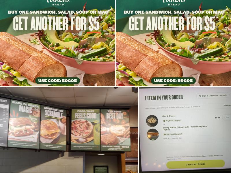Panera Bread Menu