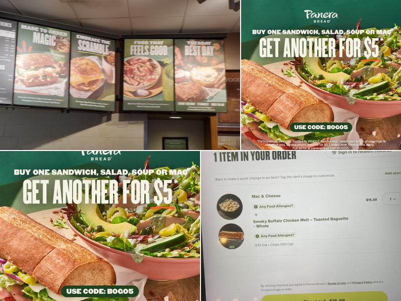 Panera Bread Menu