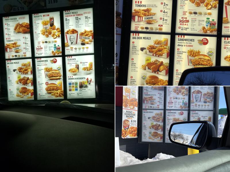 KFC Menu