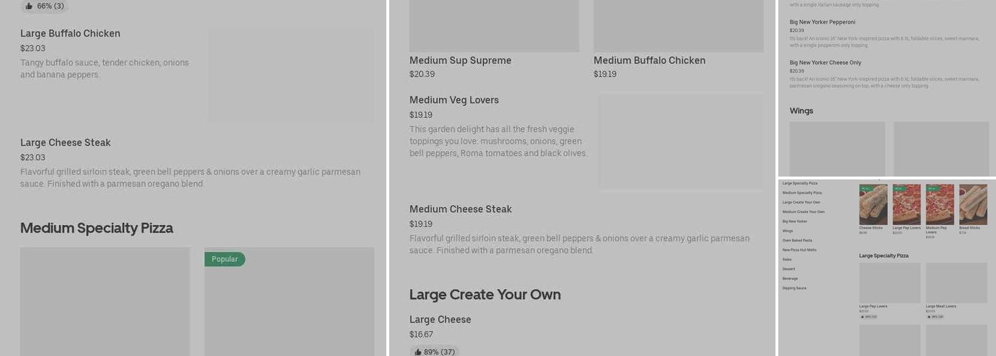 Pizza Hut Menu