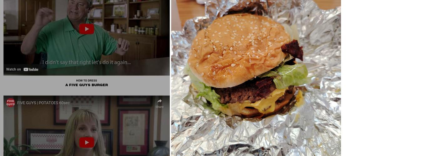 Five Guys Menu