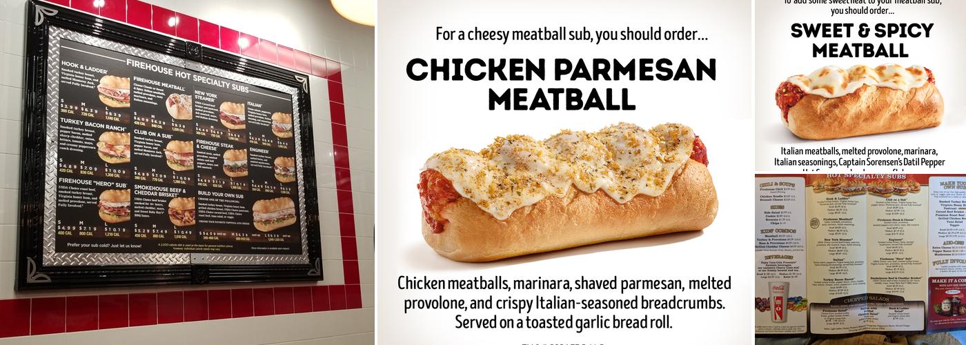 Firehouse Subs Southtowne Square Menu