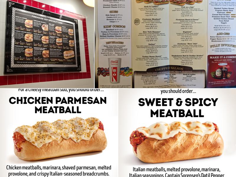 Firehouse Subs Southtowne Square Menu