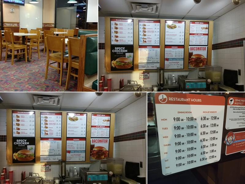 Wendy's Menu