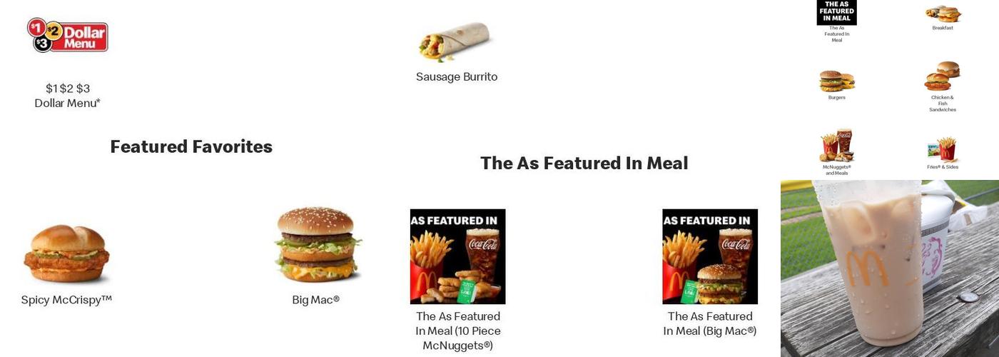 McDonald's Menu