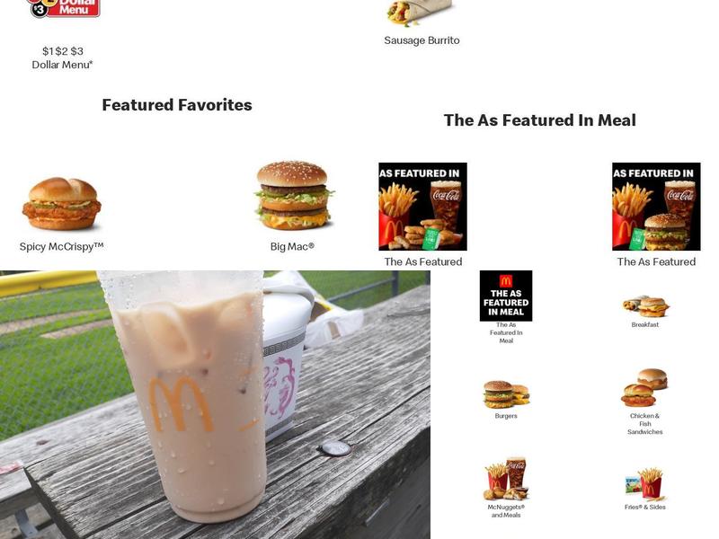 McDonald's Menu