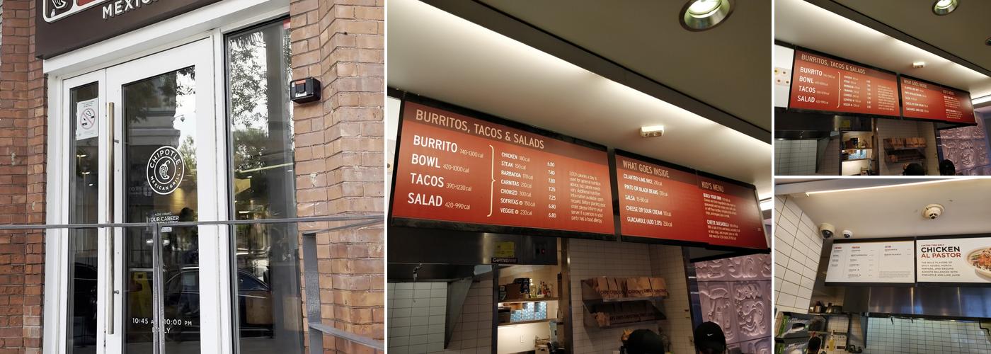 Chipotle Mexican Grill Menu