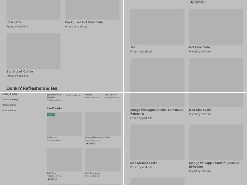 Dunkin' Menu