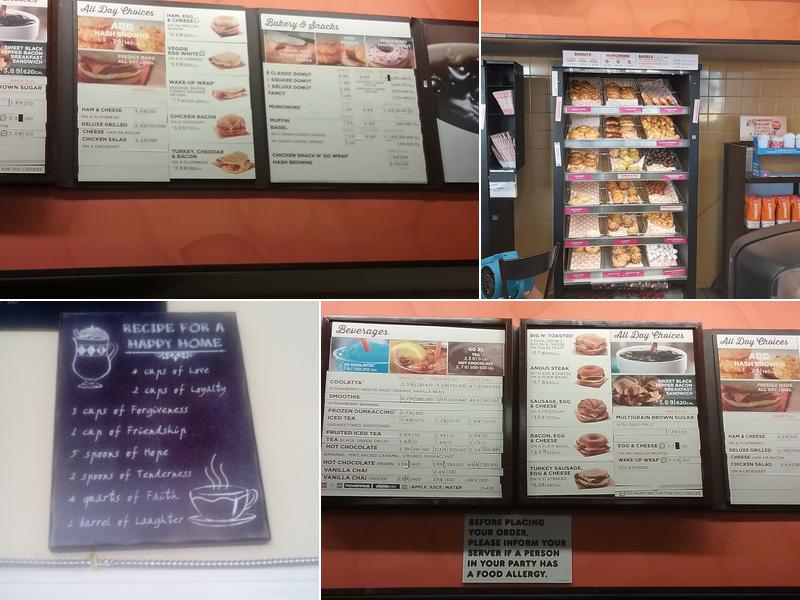 Dunkin' Menu
