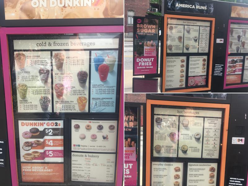 Dunkin' Menu