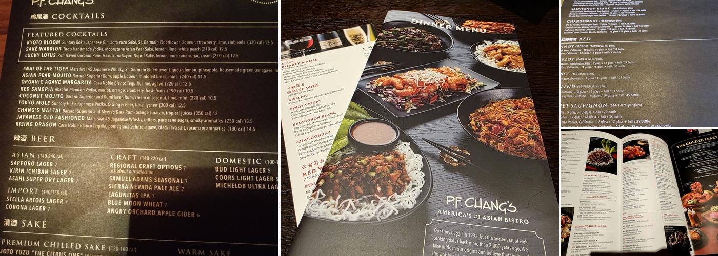 P.F. Chang's Menu