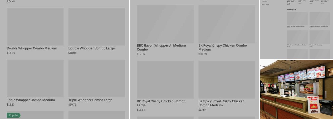 Burger King Menu