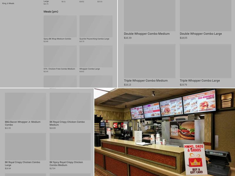 Burger King Menu