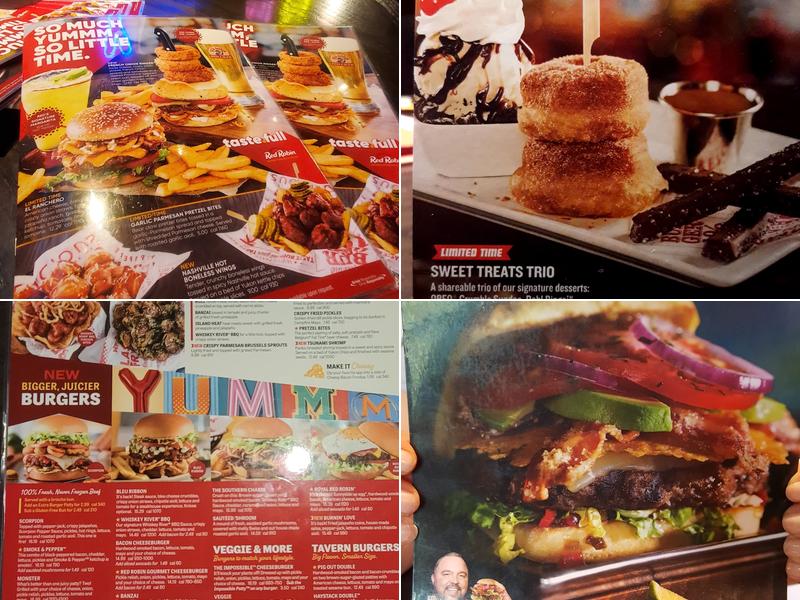 Red Robin Gourmet Burgers and Brews Menu