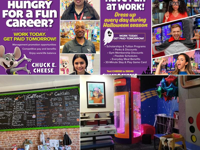 Chuck E. Cheese Menu