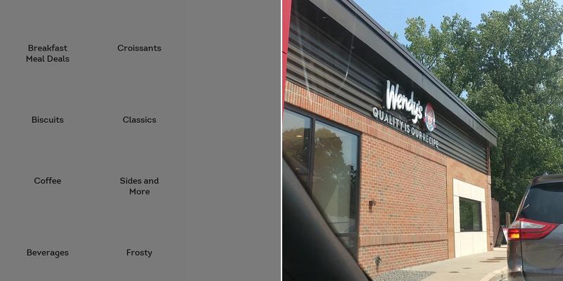 Wendy's Menu