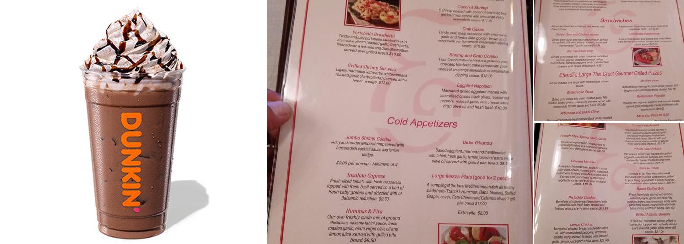 Dunkin' Menu