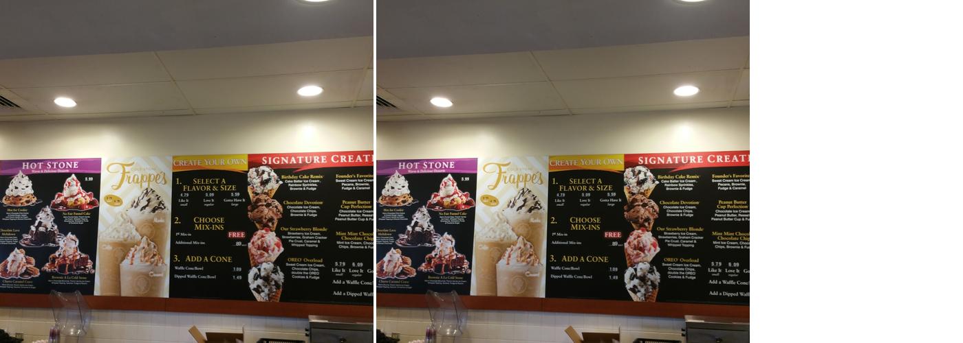 Cold Stone Creamery Menu