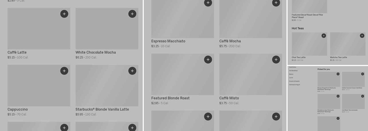 Starbucks Menu