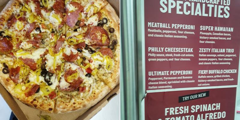 Papa Johns Pizza Menu