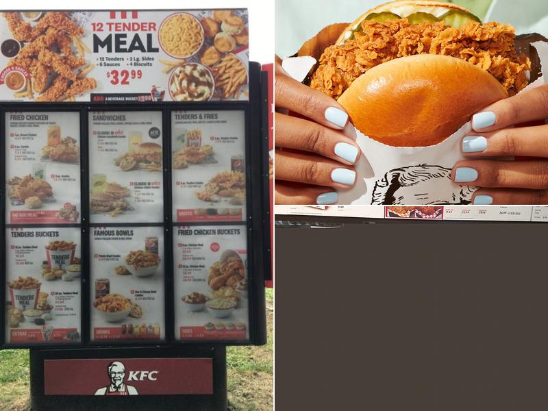 KFC Menu