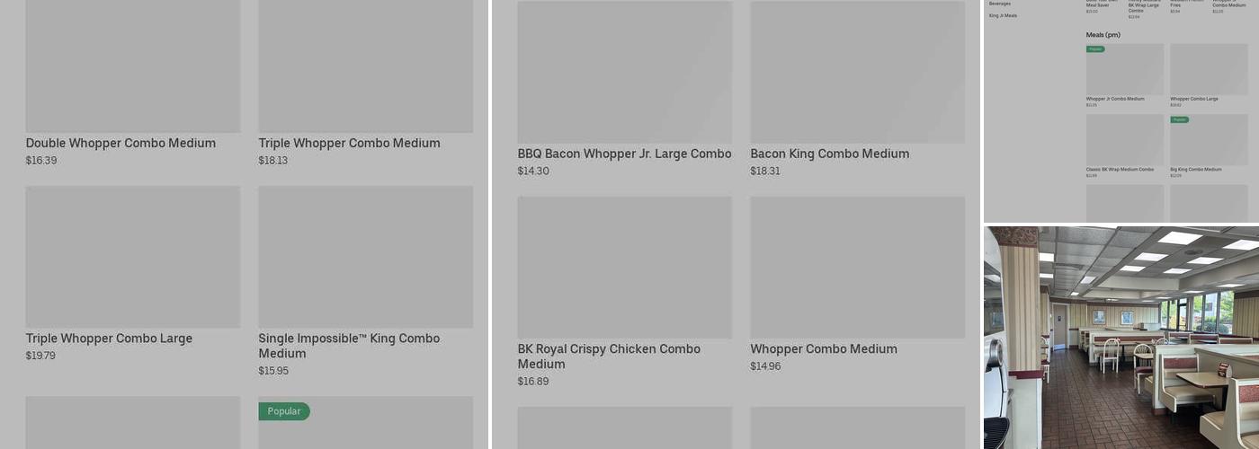 Burger King Menu
