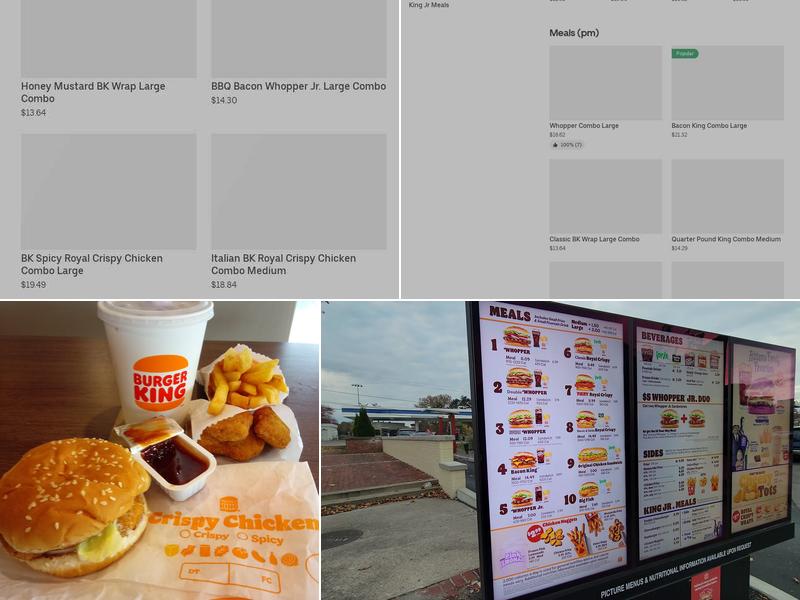 Burger King Menu