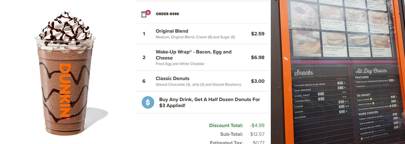 Dunkin' Menu