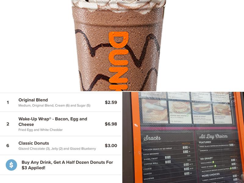 Dunkin' Menu
