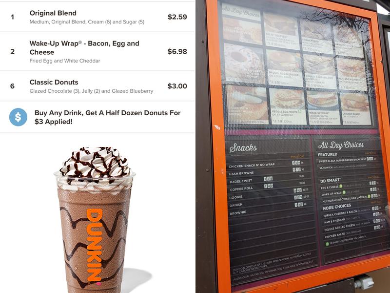 Dunkin' Menu